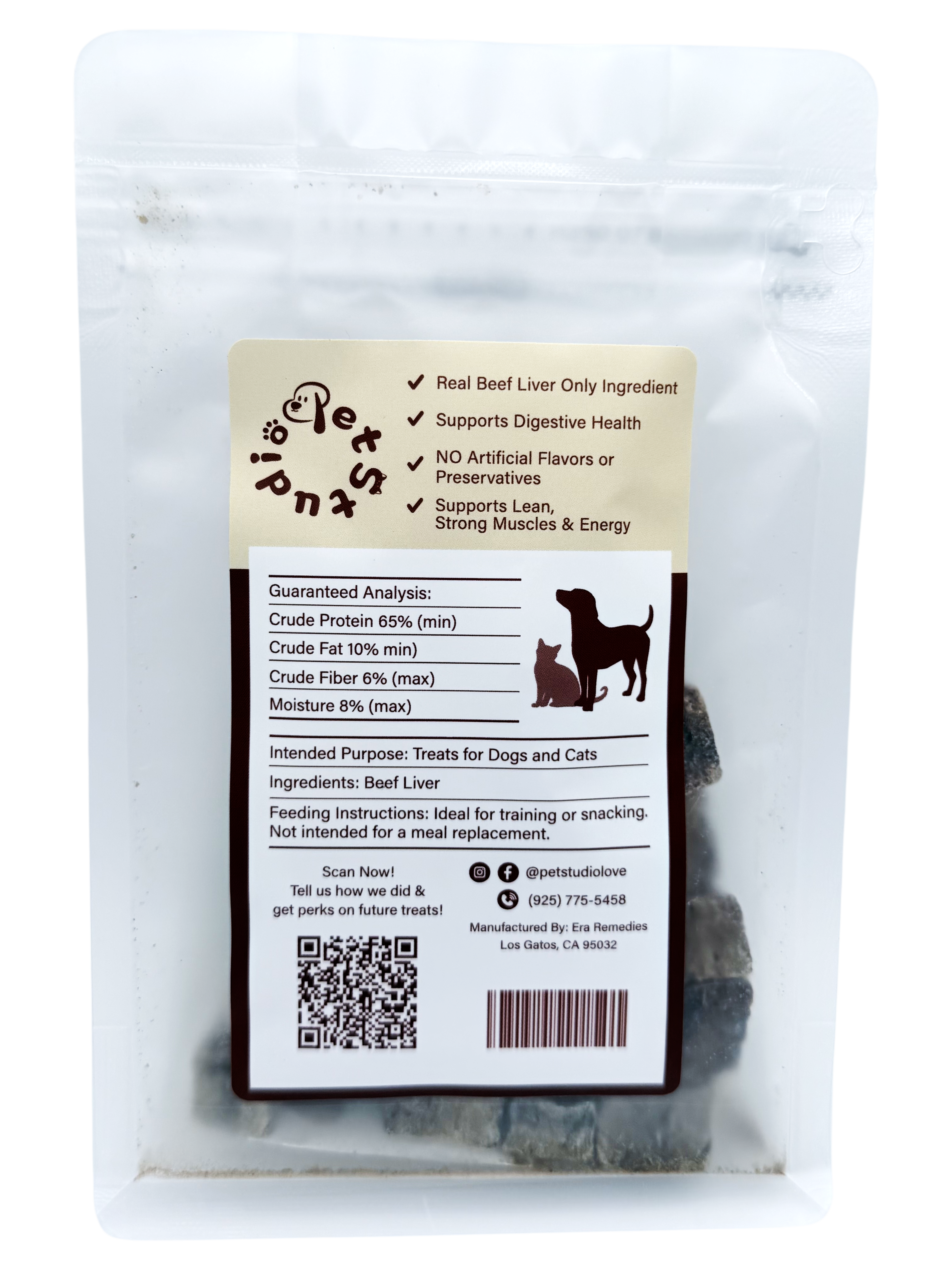 Moo Liver Bites — 100% Beef Liver Dog Treats | Single Ingredient (3.5 oz)