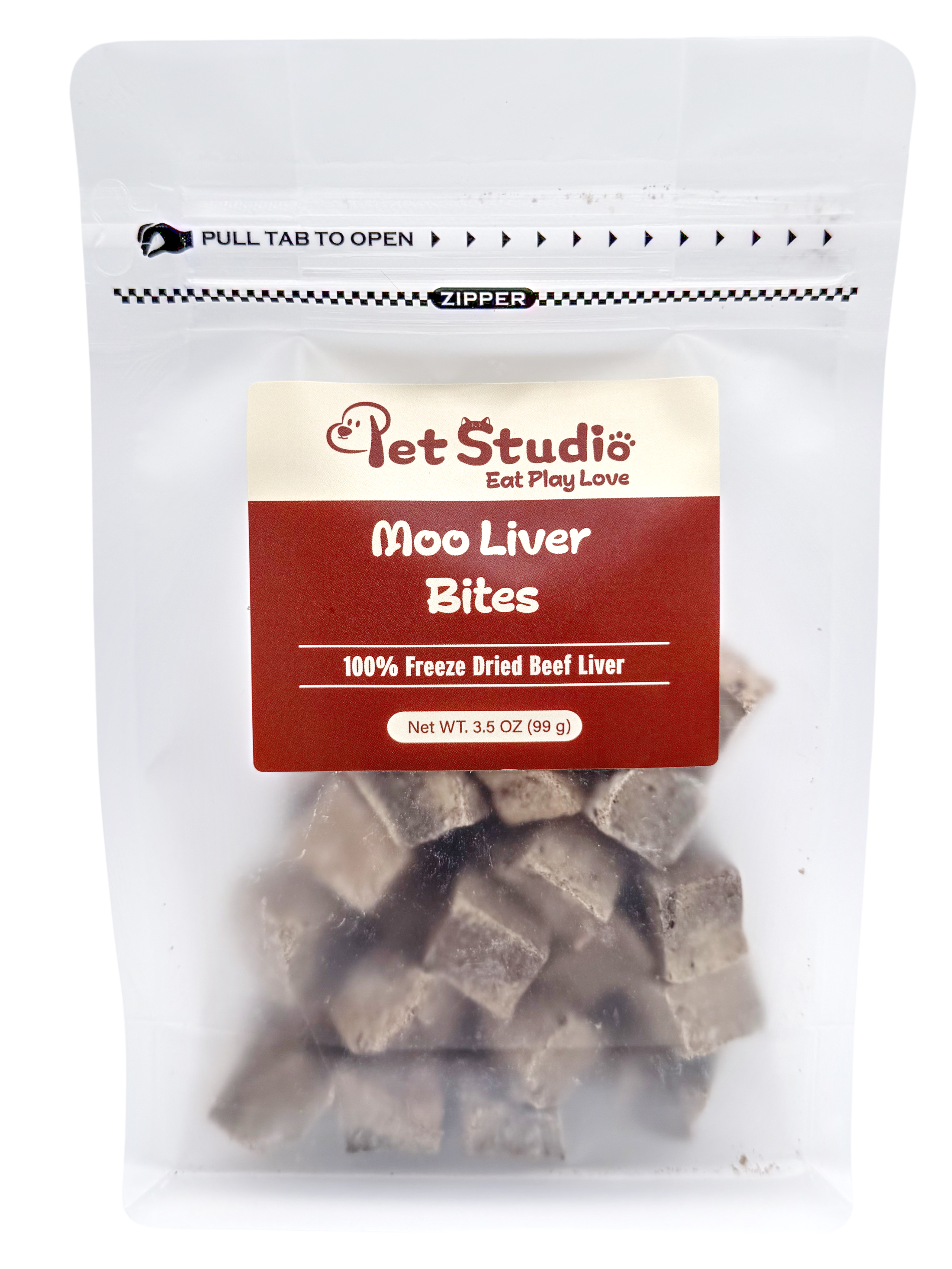 Moo Liver Bites — 100% Beef Liver Dog Treats | Single Ingredient (3.5 oz)