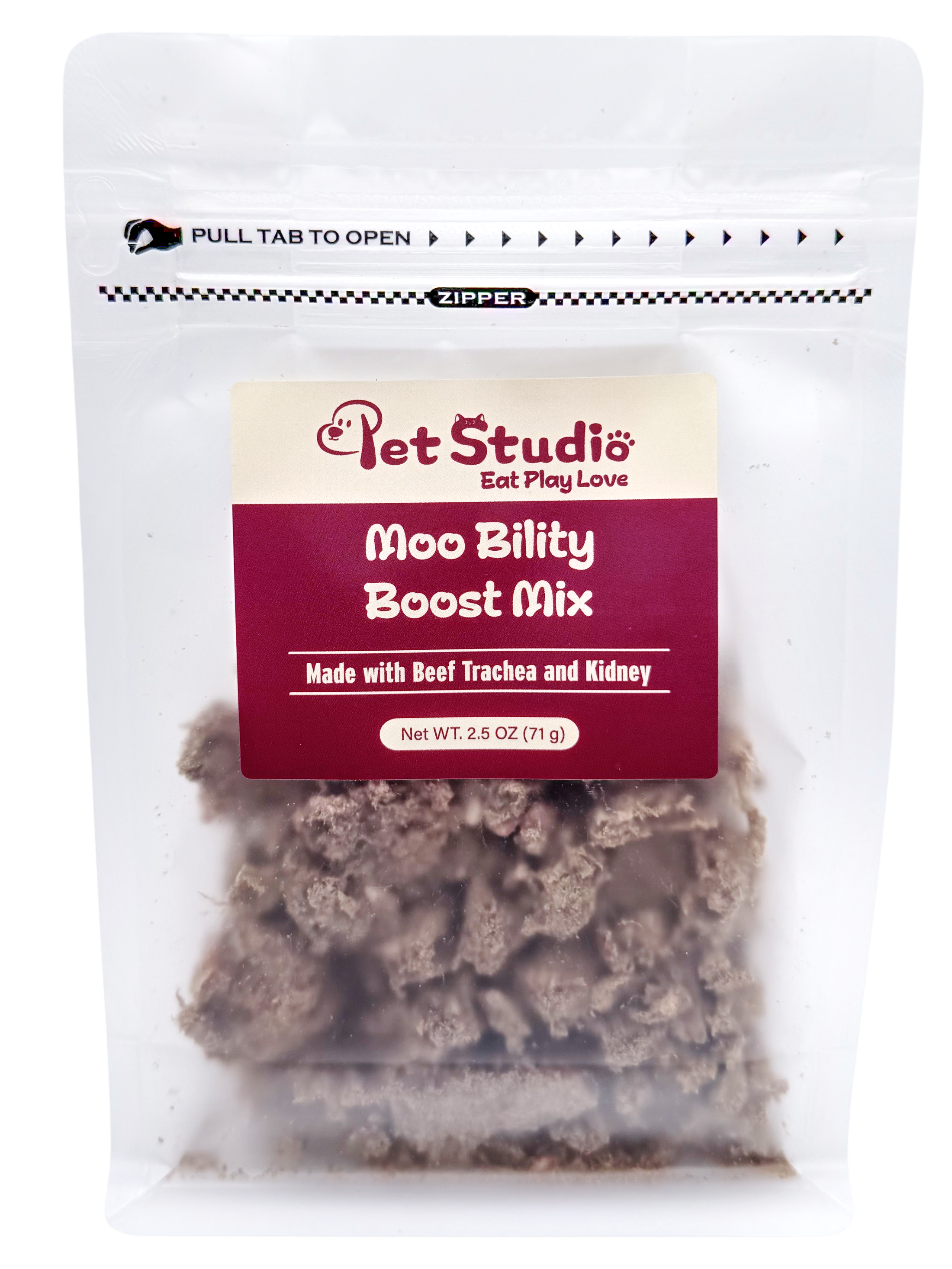 Moo-bility Boost Mix — Beef Organ & Goat Milk Dog Supplement | Mobility Blend (2.5 oz)